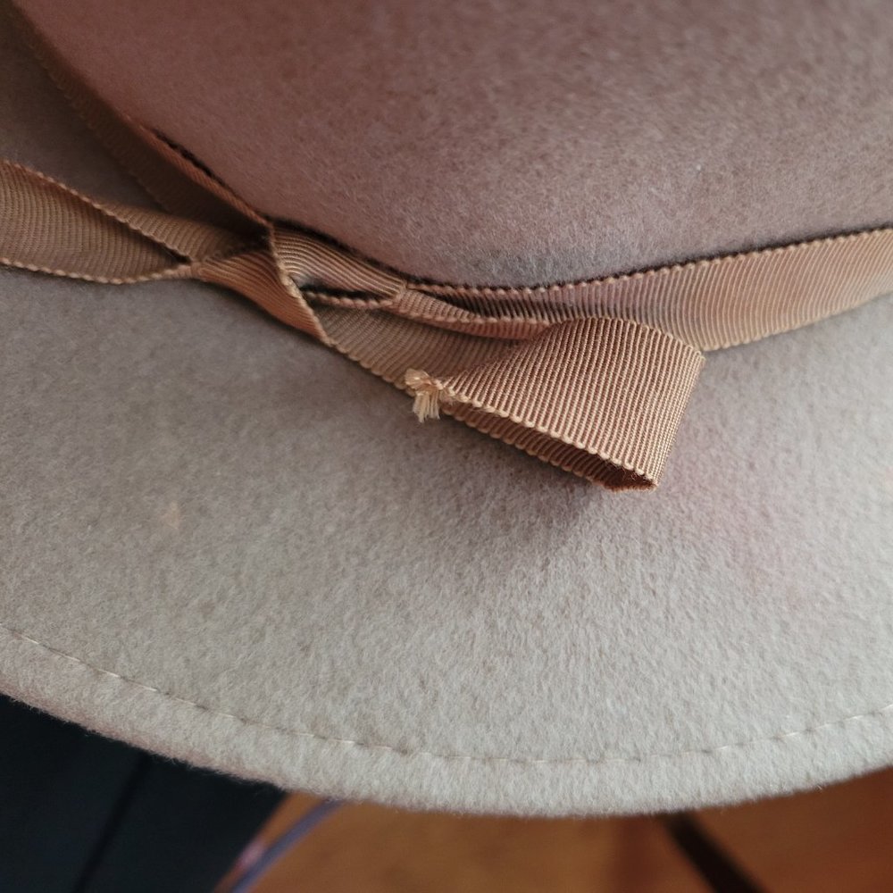 Vintage Michael Howard Fedoria Wool Felt Hat With Built in Snood - Picture 11 of 14